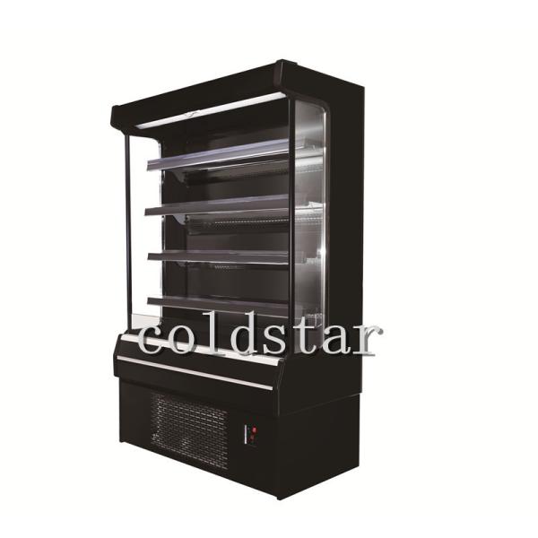 Quality ETL Open Type Cooler Dairy Milk Display Showcase Upright Open Chillers for sale