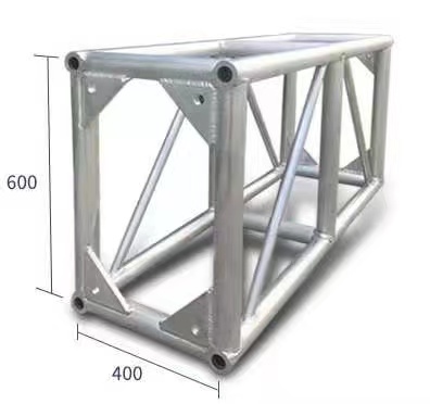 Durable Square Aluminum Truss Display 520mmx760mm For Music Festivals / Events Stage