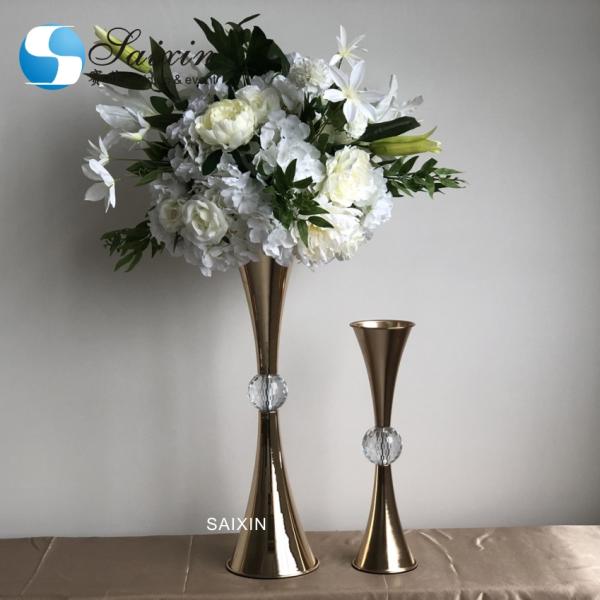 Gold Silver Decorative Metal Vase Set Flower Vase Wedding Decoration Centerpiece