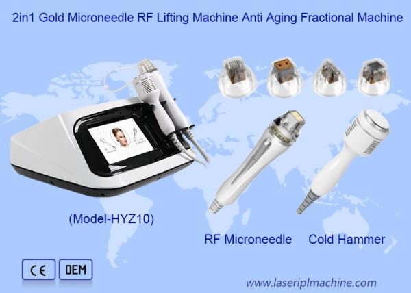 Quality 2in1 Gold Microneedle RF Lifting Machine Anti Aging Fractional Machine for sale