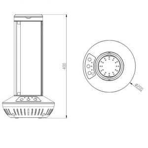 70w Air cleaner Disinfection High Power Germicidal UVC Sterilization Light