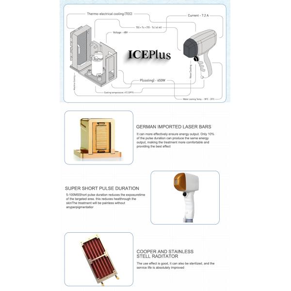 Powerful Diode Laser Machine Water Air Cooling Laser Hair Removal Machine