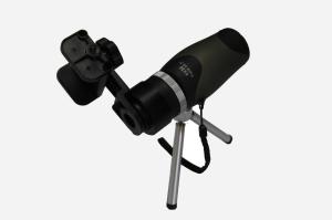 China Black Convenient Monocular Mini Telescope Strong Structure With Phone Adapter wholesale