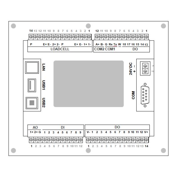TFT Touch Display Filling Controller Auto Zero Tracking With Load Cell