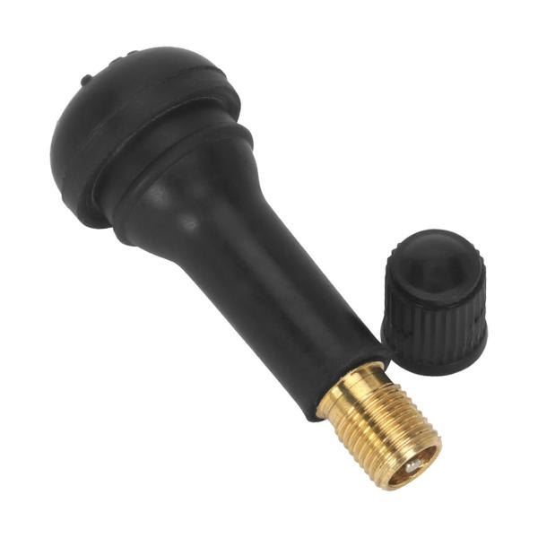 Quality Black Rubber Car Tyre Valve Caps 5 Cm Effective Length Easy Installation for sale