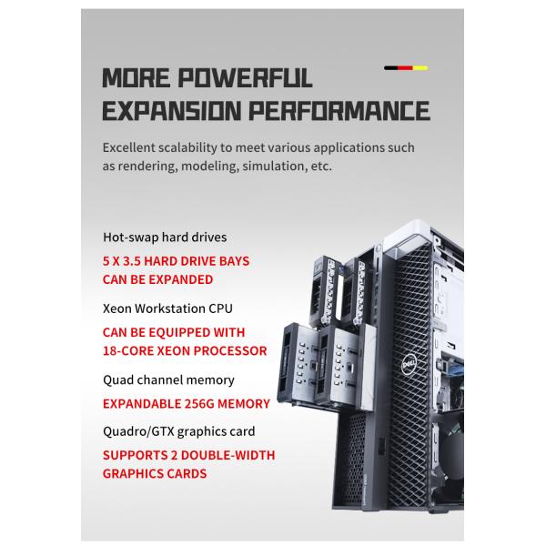 T5820/P5820X graphics workstation Xeon rendering design modeling desktop host video clip