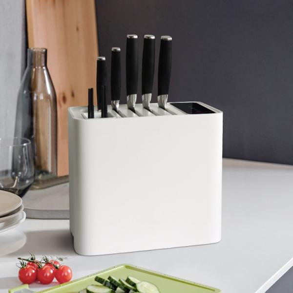 Intelligent Kitchen Disinfection Knife Holder Block With Sharpener Sterilizing