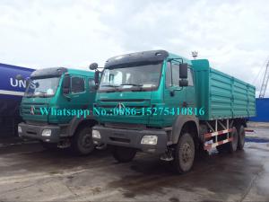 China 25-30 Ton North Benz Heavy Cargo Truck 2642 420hp Lemon Green Color ND1255B50J wholesale