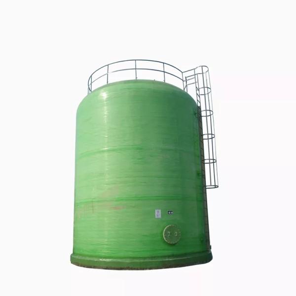 Food Brewing Industrial Frp Chemical Storage Tank Green OEM 5000 Gallon