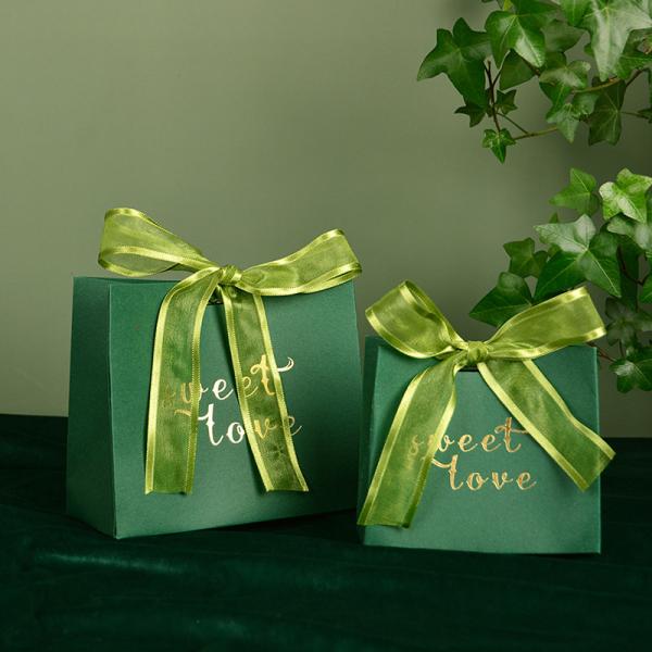 Small Guests Candy Wedding Favor Gift Boxes With Ribbons Personalised