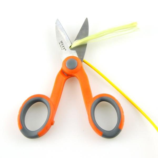 Orange 14.5cm Fiber Optic Cable Tools Kevlar Cutter For Fiber Pigtail Jumper