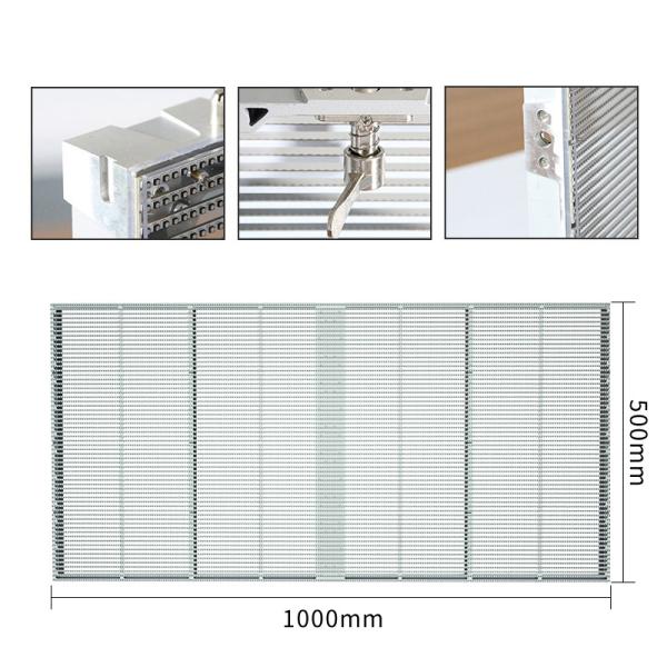 Transparent Led Panel 4K Led Video Wall Tiles P3.91 Aluminum Publicity Advertising