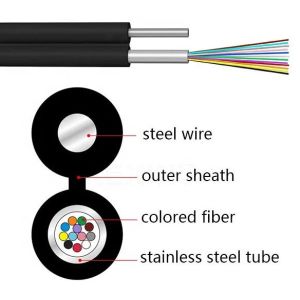 Mini Figure-8 Fiber Cable 1/2/4/6/8/12 Core Outdoor Aerial Communication Cable