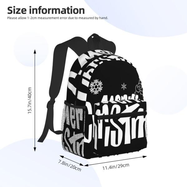 Lightweight Custom Print School Bags with 600D Polyster Interior Compartment Capacity