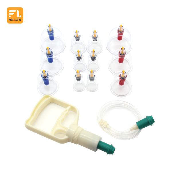 Quality Plastic Therapy Facial Hijama Cupping Set for Pain Relief for sale