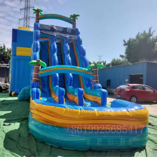 Wholesale price inflatable slides double waterslide inflatable pool slide water