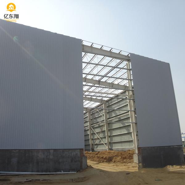 Galvanized Prefab Steel Hangar Building with Sandwich Panel Walls