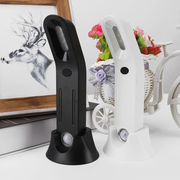 Dimmable RoHS 3.7V PIR Motion Sensor Table Lamps , Rechargeable Battery Night Light