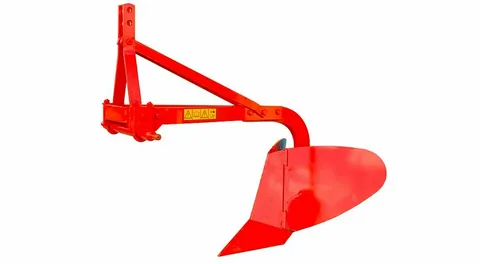 Small Wheel Tractor Mounted Ditching Plow Mini Single Plough Share Plow for Wheels Tractor