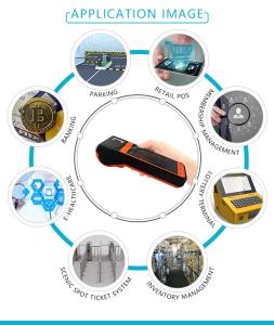 Rugged Android ISO7816 NFC POS Thermal Printer Fingerprint Handheld Terminal FP09 HFSecurity