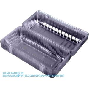 Wholesale Transparent Fresh Strawberry Packaging Container Supermarket Food