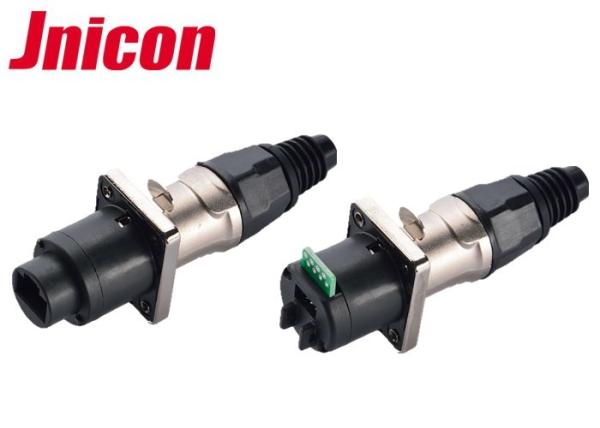 Quality Dual Ethernet Port RJ45 Waterproof Connector Plug And Socket With PCB IP65 for sale