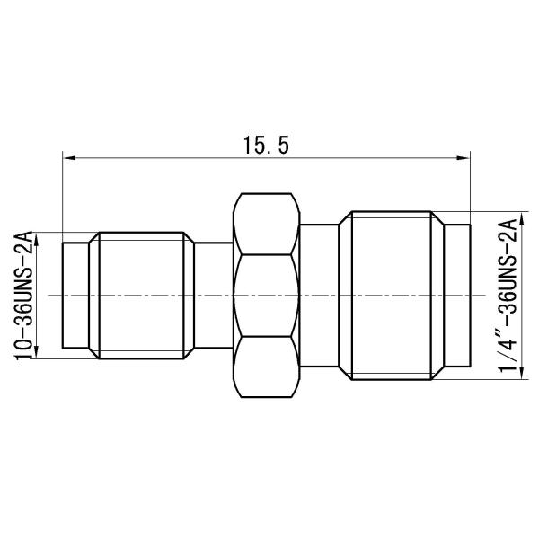 SMA Female to SSMA Female RF Coaxial Adapter – SMA(K) to SSMA(K)
