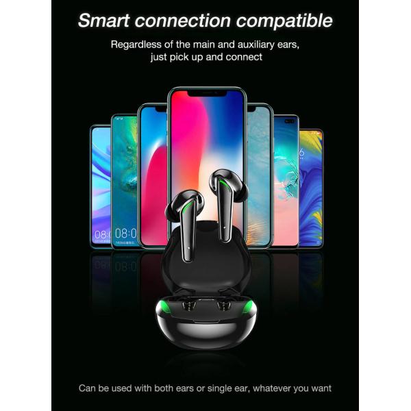 Microphone Wireless Gaming Earbuds 32Ω Impedance A2DP HiFi Sound For Iphone