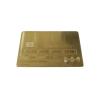 Luxury 24K Gold Metal Membership Card Magnetic Stripe Bank Card for sale