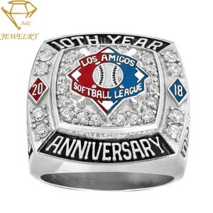 Personalized Custom Football Championship Rings With Player Name