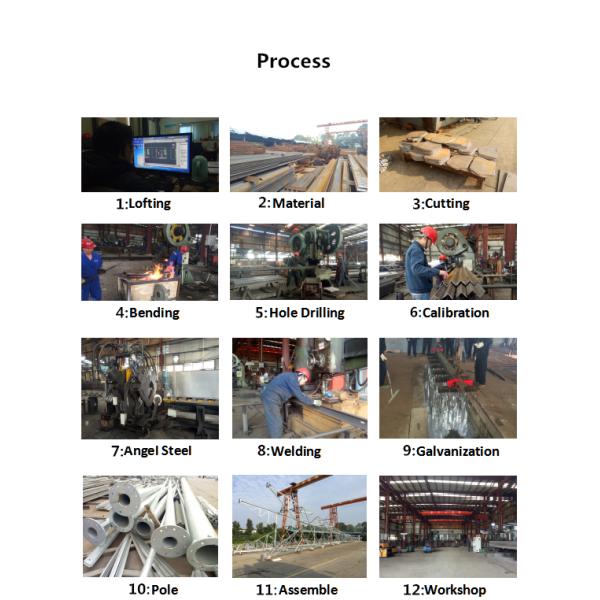 Hot Dip Galvanized High Quality Terminal Transmission Line Tower