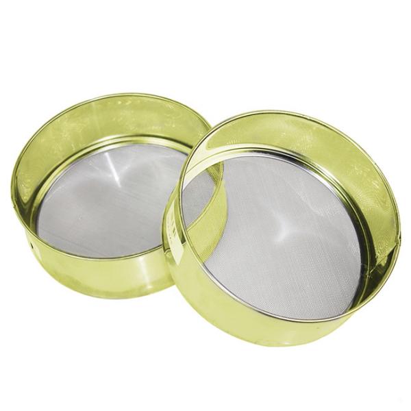 Durable Stainless Steel Wire Mesh Sieve 30 40 50cm With Aluminium Outer Frame