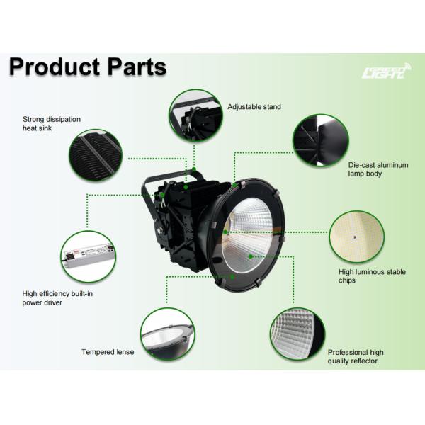 Super Bright 500W IP66 Rated LED High Bay Light with 3000-6500K CCT for Industrial Lighting