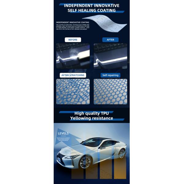 Quick Repair 8.5mil PPF Automotive Paint Protection Film Heat Resistant