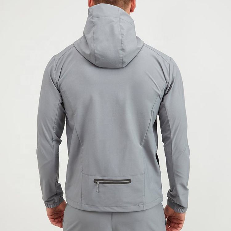 OEM men custom logo streetwear windbreaker rain jacket nylon softshell tactical outdoor sports woven running jacket for men
