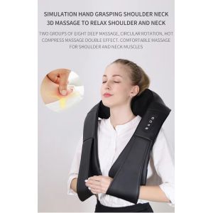 Heating Shoulder And Back Massager 8 Nodes Homedics Shoulder Massager