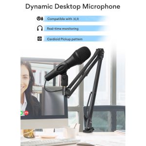 176g Handheld Studio Condenser Microphone XLR Mic For Gaming