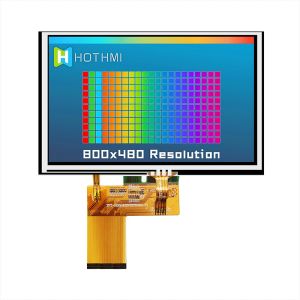 5 Inch Resistive Touchscreen TFT LCD With 800x480 Resolution