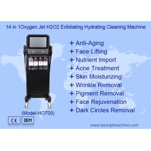 China 14 In 1 Oxygen Jet H2O2 Exfoliating Hydrating Cleaning Machine wholesale