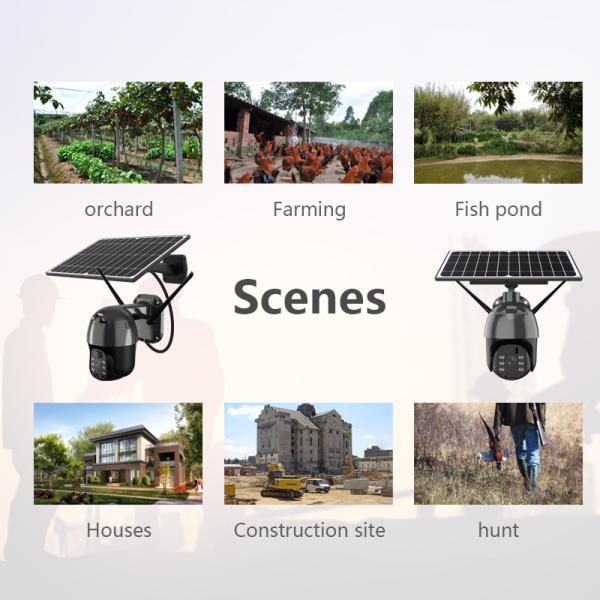 Outdoor Intercom 4W 18650 Battery PTZ WIFI Camera 2MP