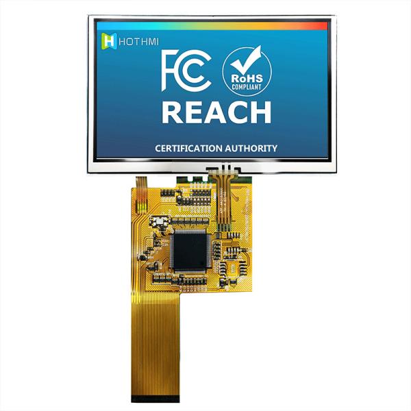 4.3 Inch Custom Display Solutions 800x480 Resistive Touch Panel