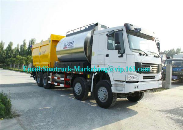 Quality ZZ3317N4667D1 Road Maintenance Machinery , Fiber Asphalt Chip Seal Chip Sealer Machine for sale