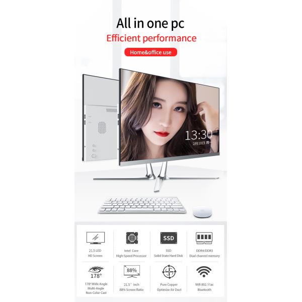 Dual Channel Memory 16G RAM HDD 2TB I5 Desktop Computer For Home