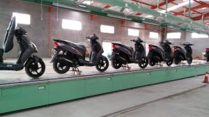 China High Efficiency Motorbike / Motorcycle Assembly Line Production System Spray Paint Booth on sale