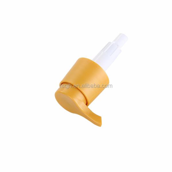 Yellow Plastic Lotion Pumps 4.0g For Body Wash Hand Cream Bottle