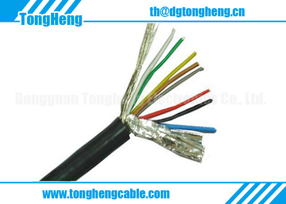 8C Low Smoke Pure Copper Conductors Shielded Customized LSZH Coated Cable