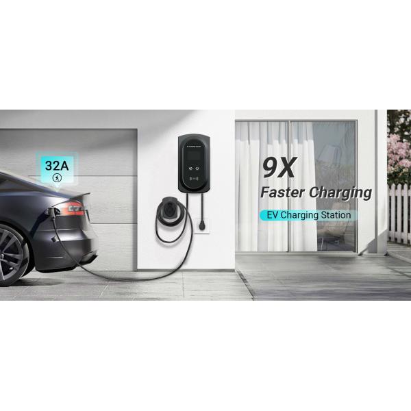 Tesla NACS 7KW 11KW 22KW Wallbox Ac Electric Car Charger Ev Charger Pure Type2 For Tesla