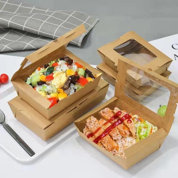 Custom Food Packaging Box With Disposable Paper For Sushi Bento Lunch
