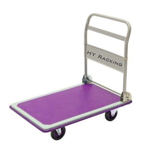 China ODM Folding Heavy Duty Platform Trolley 500kg Noiseless Purple wholesale