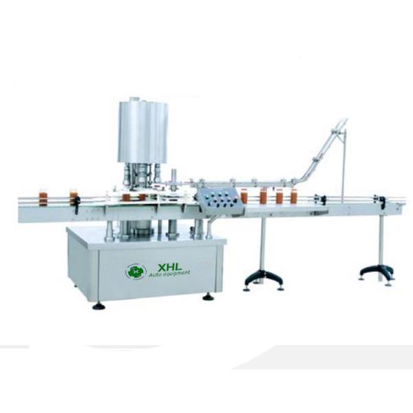 Rotary 80 BPM 2000kg Glass Bottle Filling Line